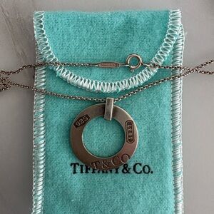 Tiffany & Co. Silver 1837 Circle Necklace
